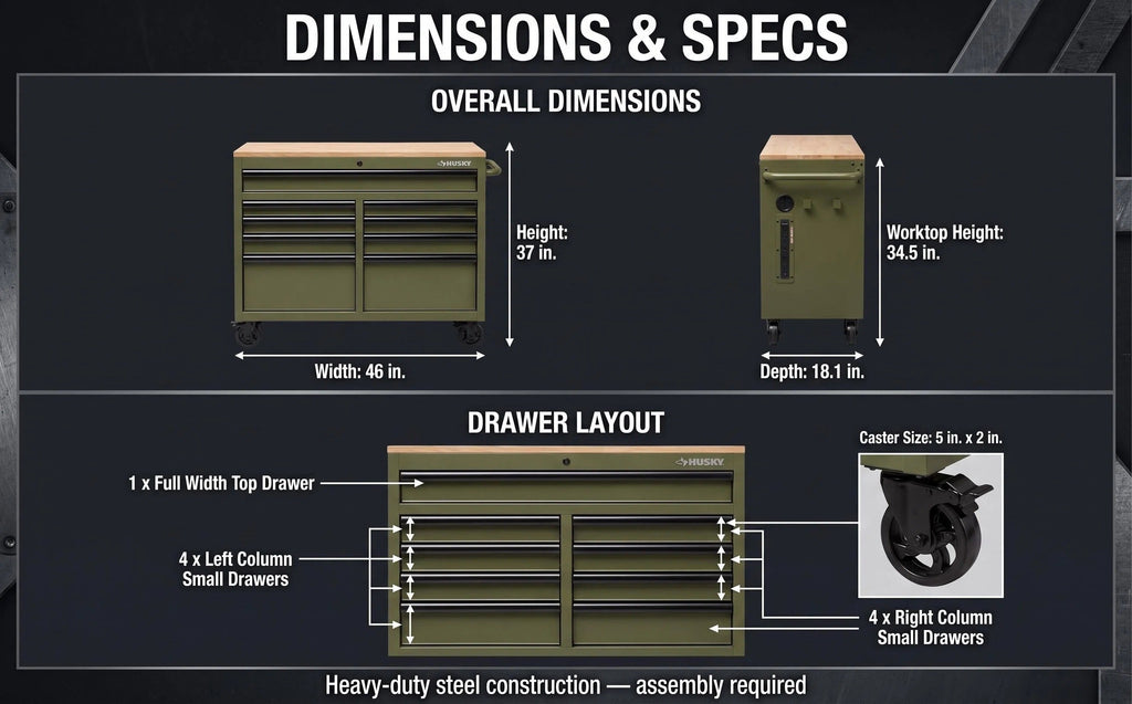 Heavy‑Duty Rolling Tool Chest