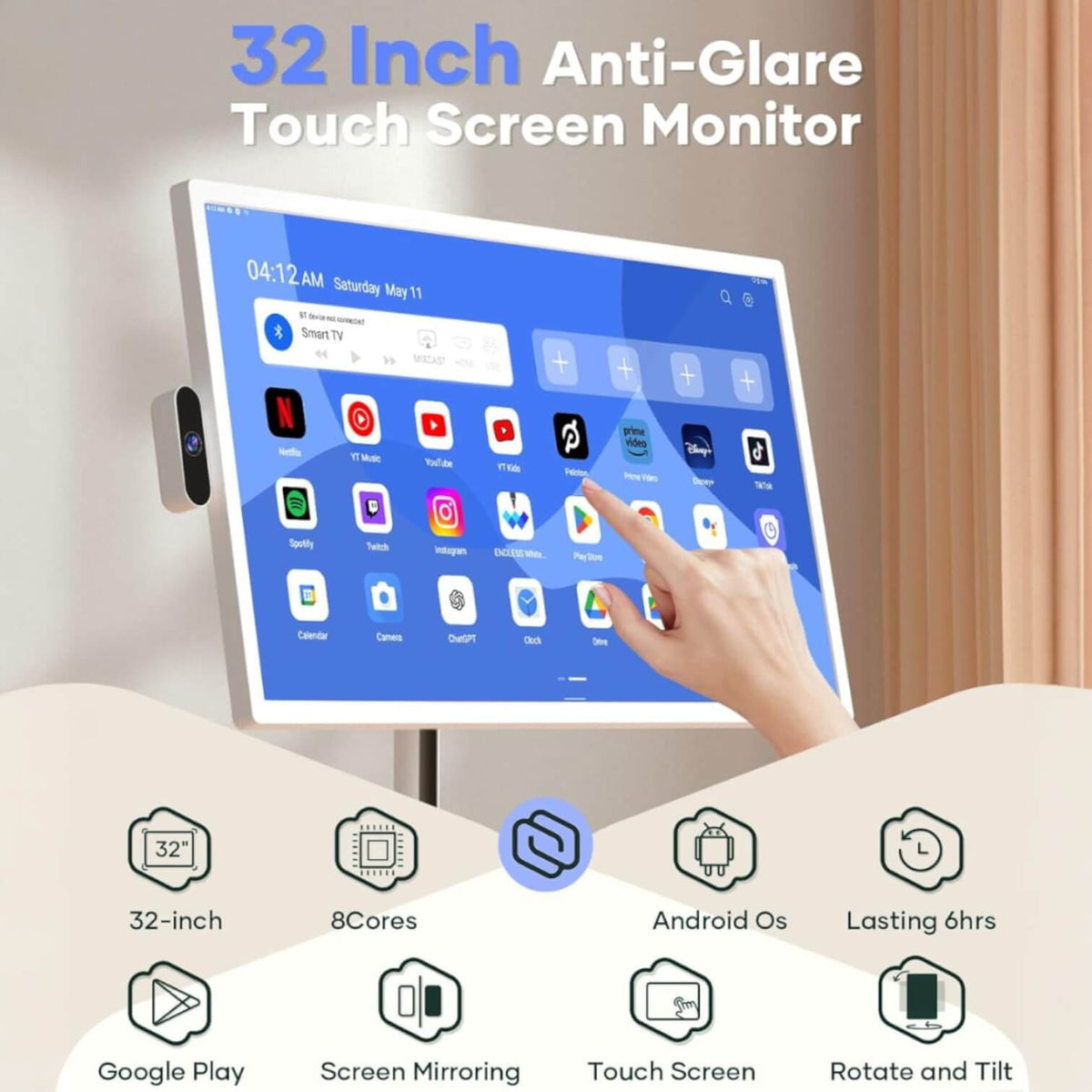 🎉2026 Anniversary Sale | 4K Ultra‑HD Portable Smart TV For Home & Outdoor