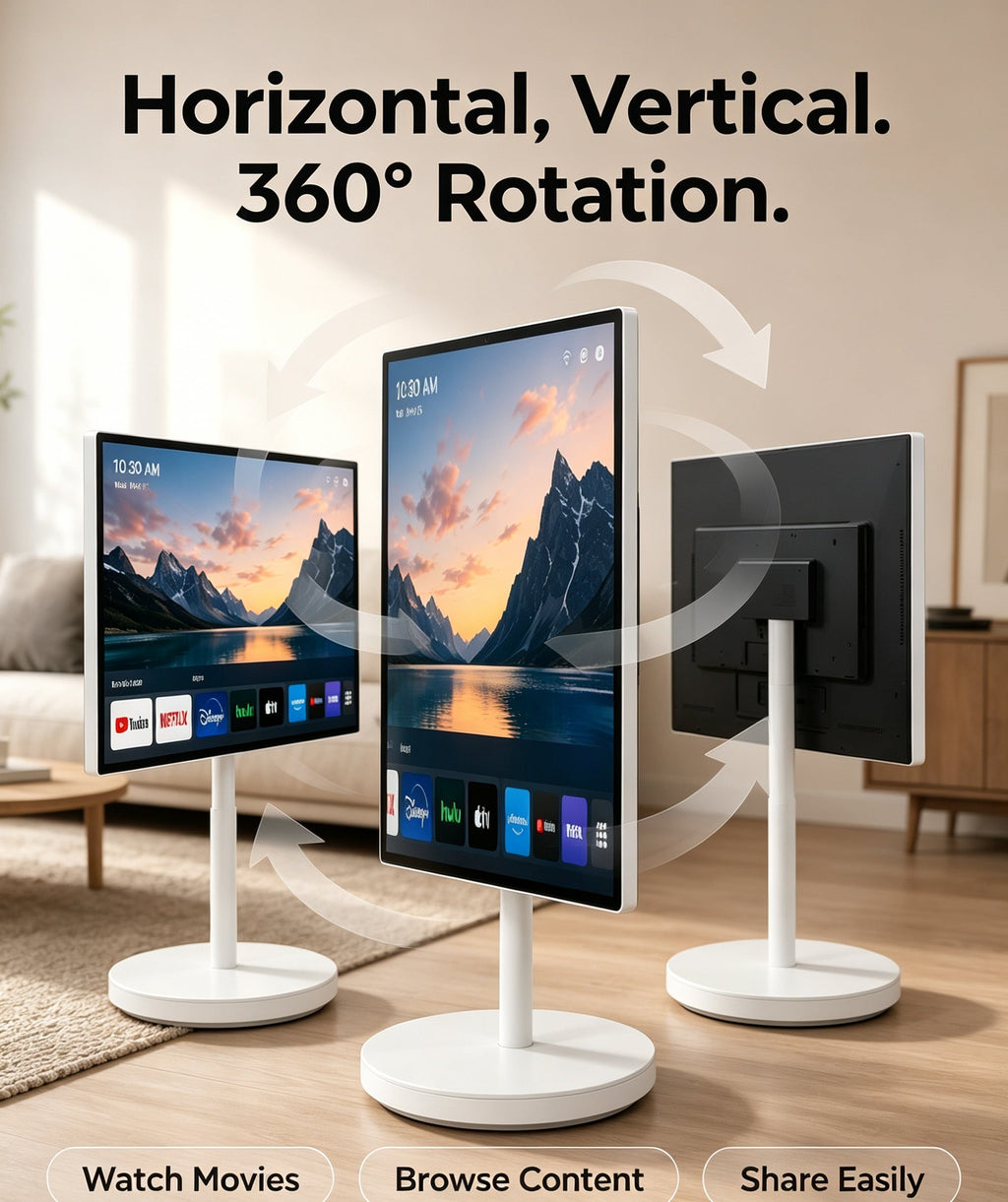 🎉2026 Anniversary Sale | 4K Ultra‑HD Portable Smart TV For Home & Outdoor