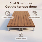 Adjustable Support WPC Deck Tiles