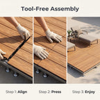 Adjustable Support WPC Deck Tiles