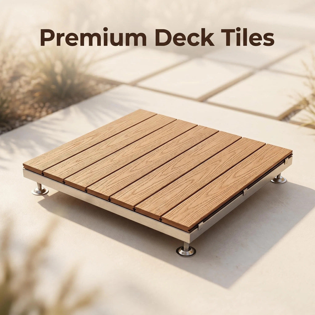 Adjustable Support WPC Deck Tiles