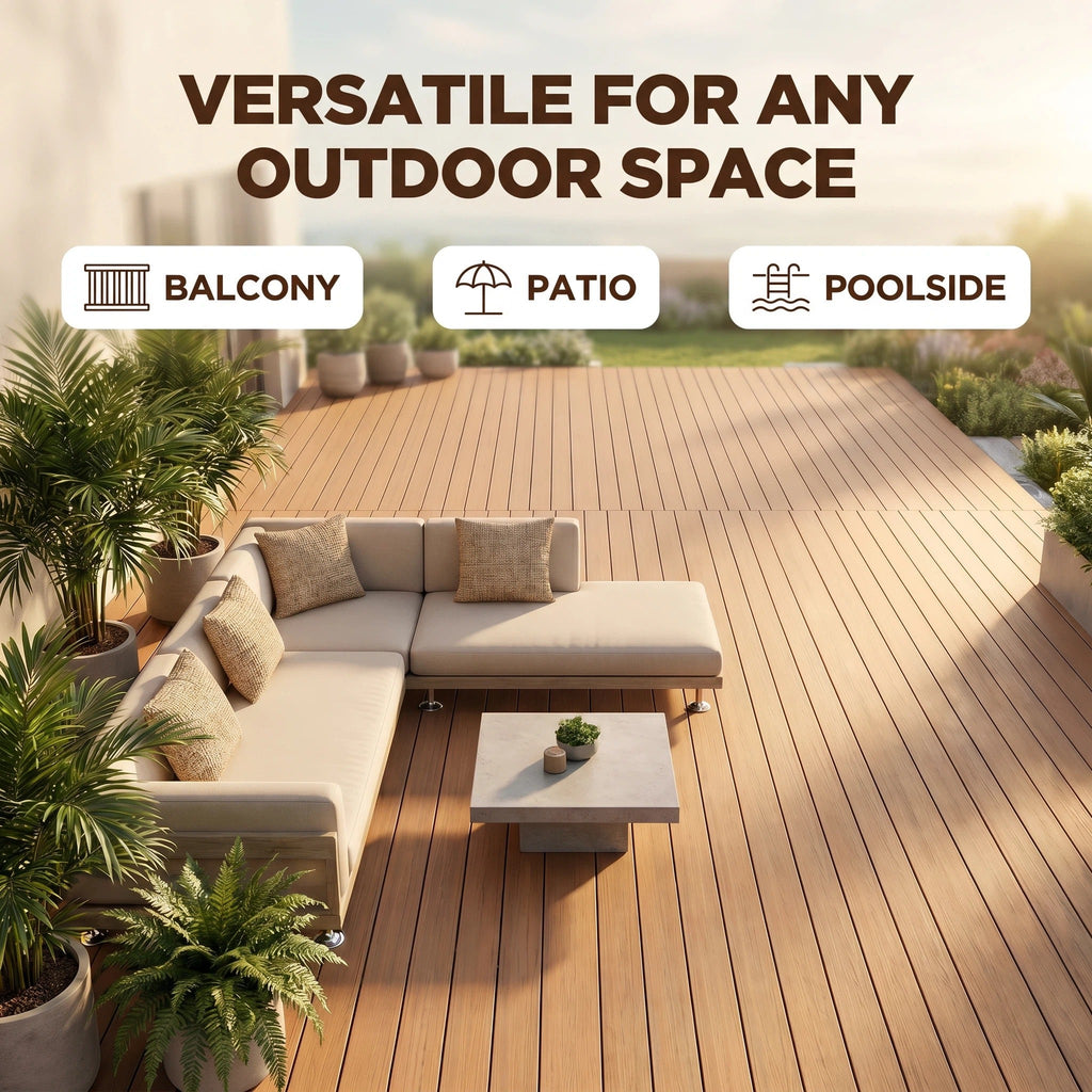 Adjustable Support WPC Deck Tiles